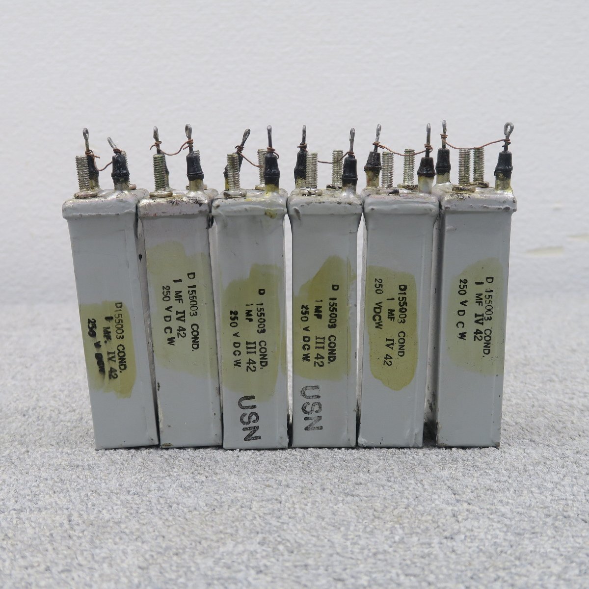 【現状】Western Electric D155003 6本 コンデンサー ウエスタンエレクトリック @60468