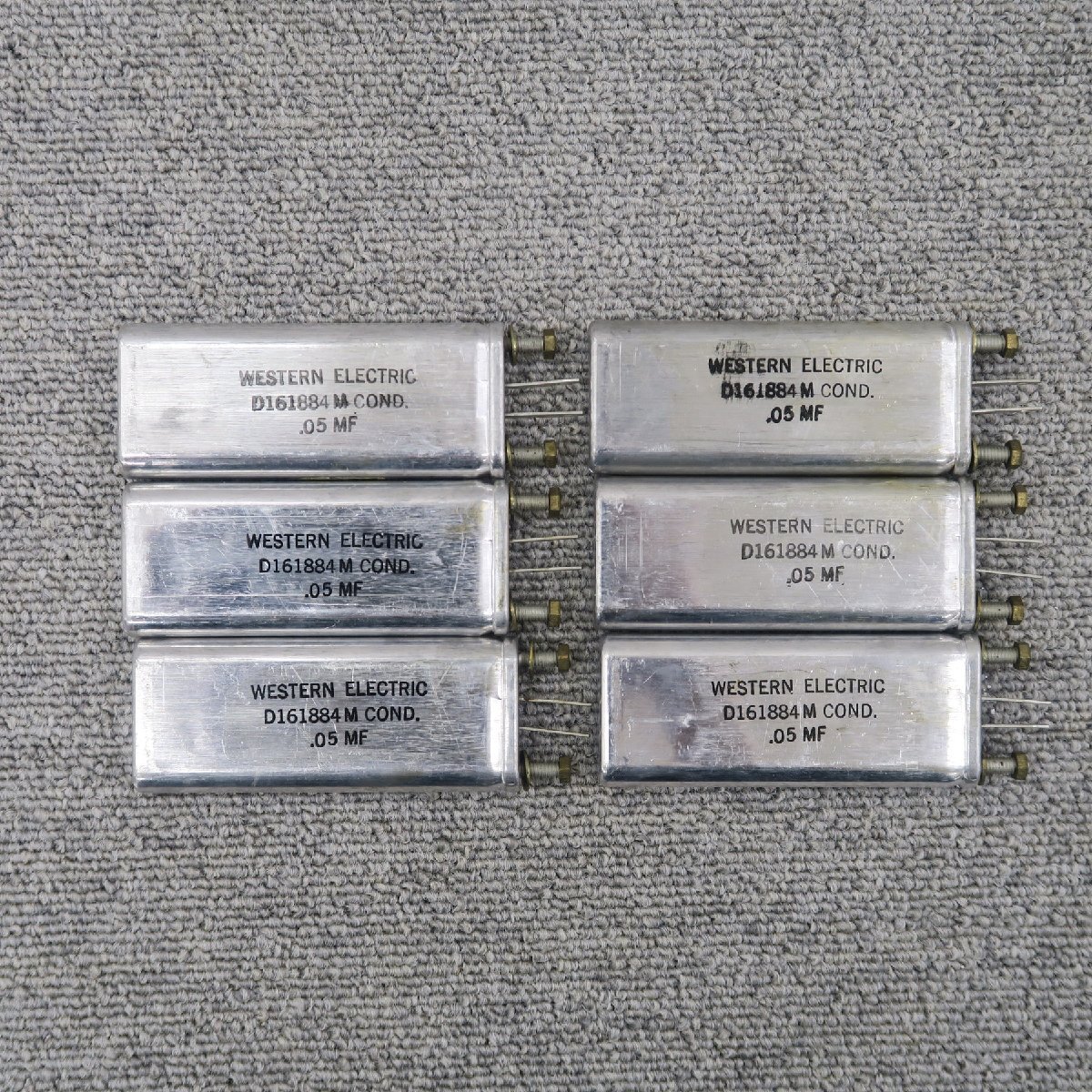 【現状】Western Electric D161884M 6個 コンデンサー ウエスタンエレクトリック @60470