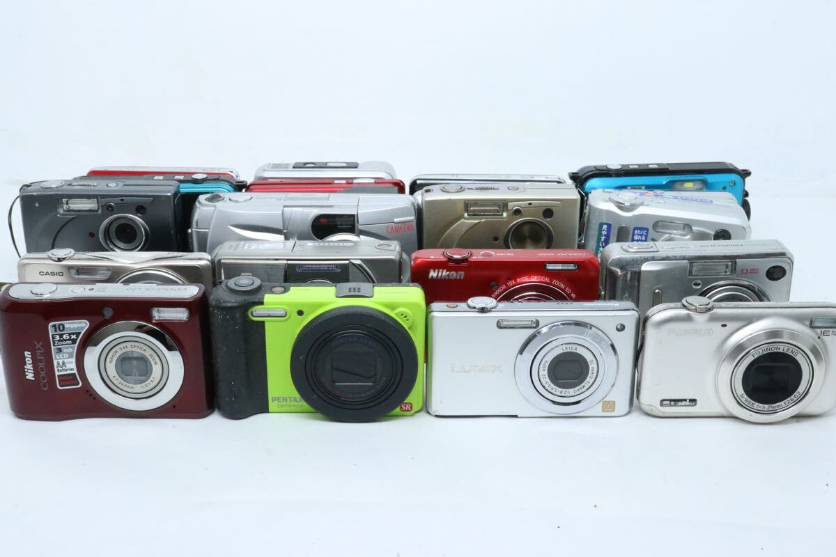 (大量)コンデジ 20台 まとめ LUMIX PENTAX COOLPIX NIKON FUJIFILM 大量 セット コンパクトデジタルカメラ セット おまとめ