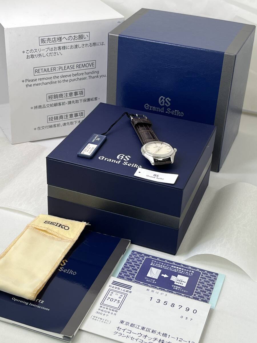 【M150】未使用品 GRAND SEIKO SBGX209 9F61-0A10 アイボリーダイヤル SSケース メンズ腕時計 稼働品 タグ付き 箱付き 説明書付き