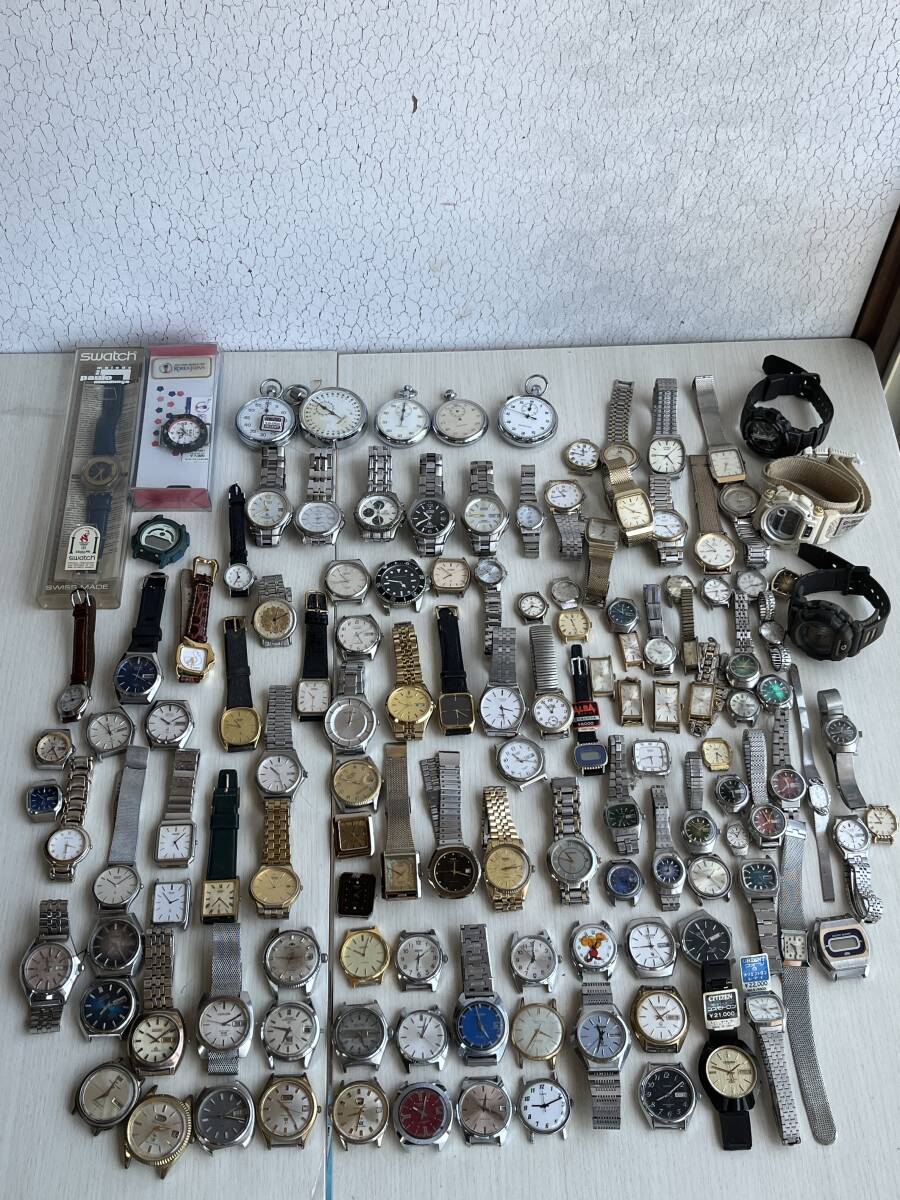 SEIKO CITIZEN ORIENT RADO WALTHAM HAMILTON など 自動巻き 手巻き クォーツ 男性 女性 動作品 不動品 動作未確認 中古 130点 ジャンク品