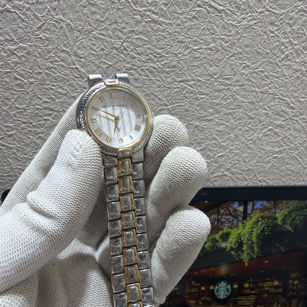 SILVIO VALENTINO ITALY 腕時計 稼働品