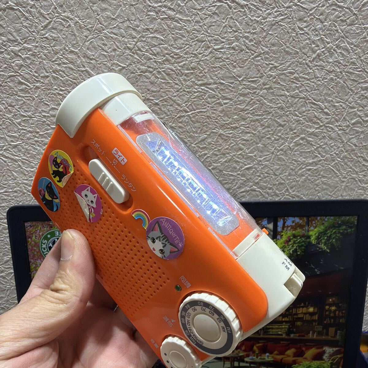 WINTECH 手回し充電器ラジオライト KDR-105 動作品