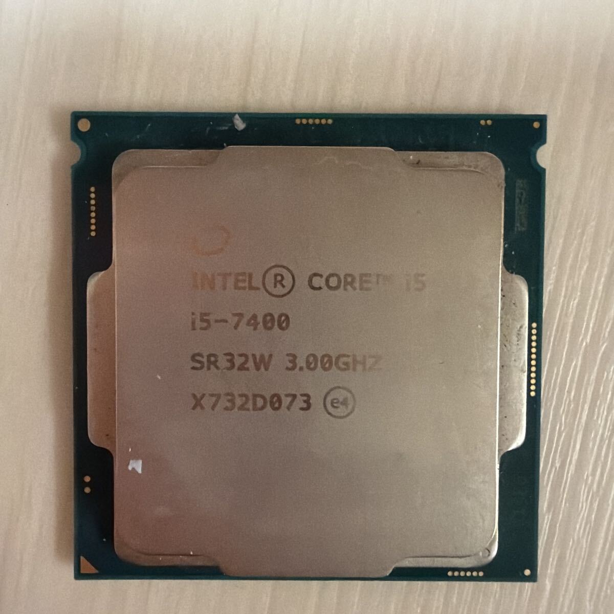 CPU Intel i5-7400 動作品