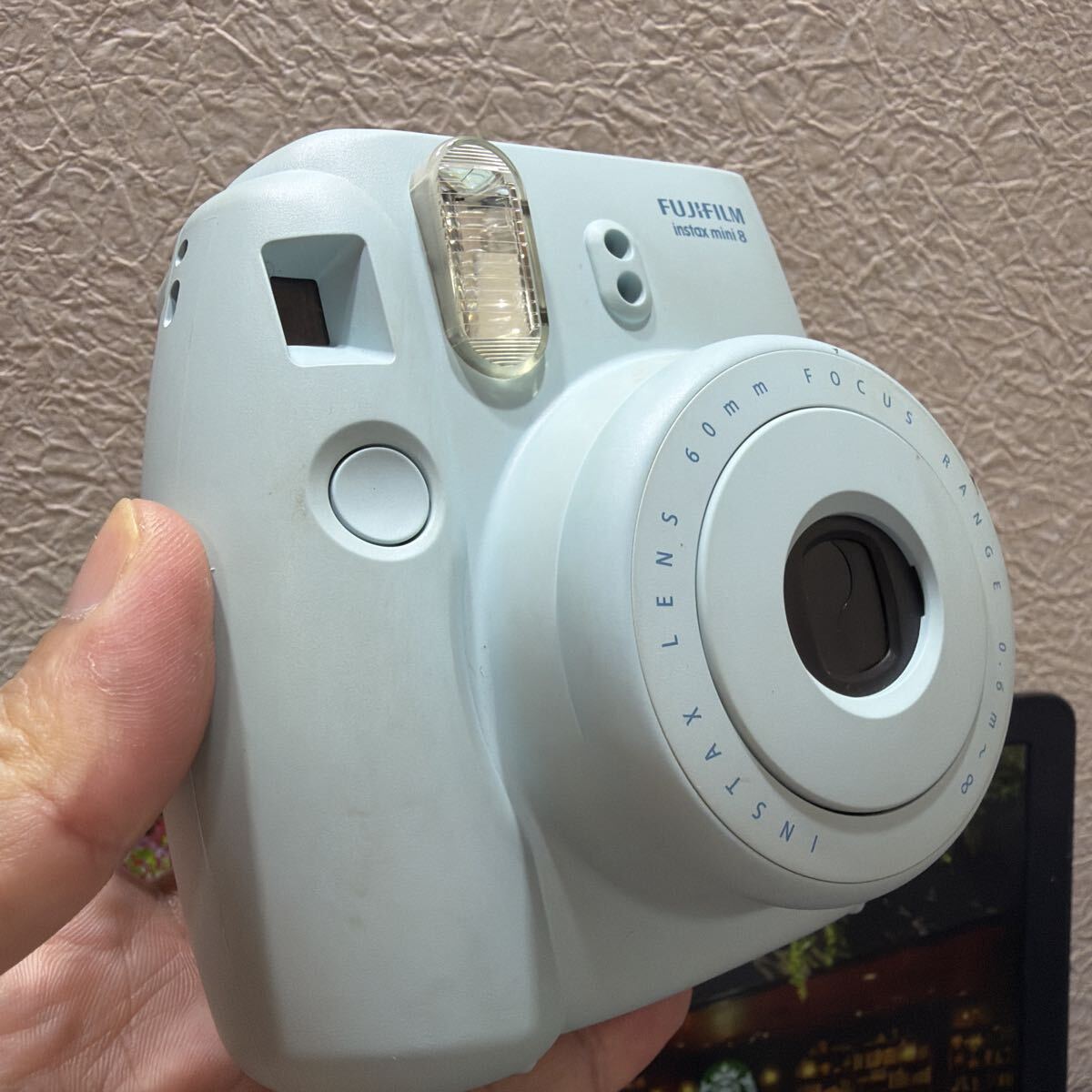 instax FUJIFILM インスタントカメラ チェキ mini8 ブルー　通電　シャッター　フラッシュ確認済み