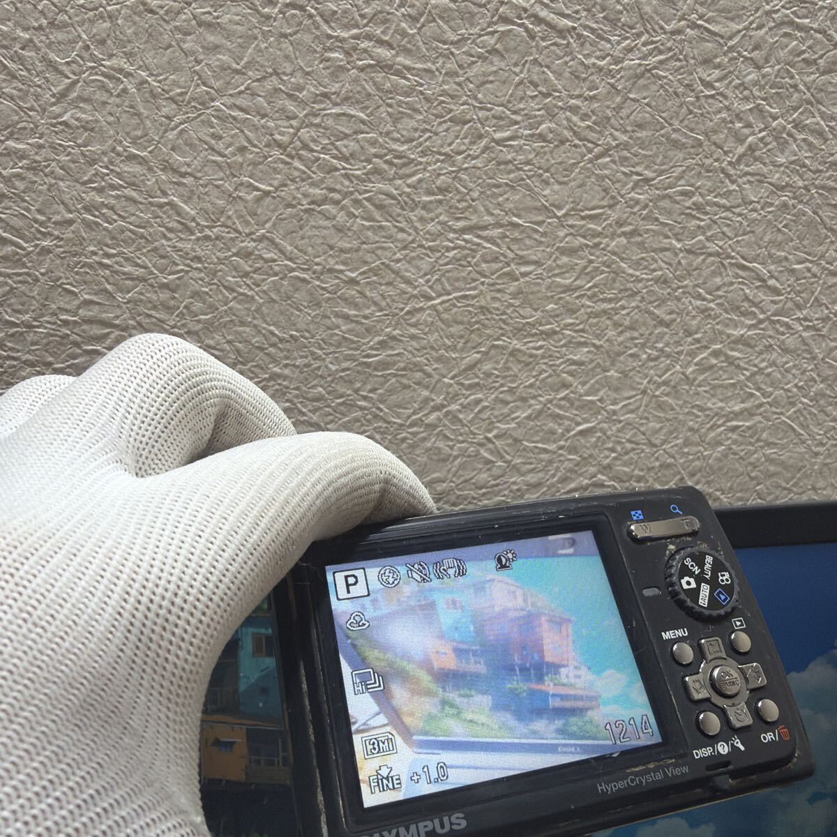 OLYMPUS　オリンパス　μ TOUGH-6010　コンパクトデジタルカメラ　ブルーカラー　バッテリー　SD カード2GB 付き　動作品