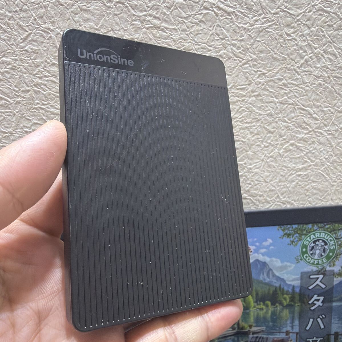 UnionSine 1TB 外付けハードディスク超薄型外付けHDDポータブルハードディスク 2.5インチ USB3.0に対応 動作品　本体のみ