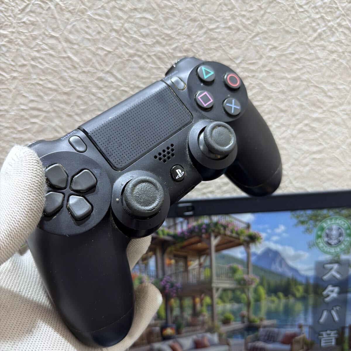ワイヤレスコントローラー PS4 SONY ブラック　動作品　同梱可能