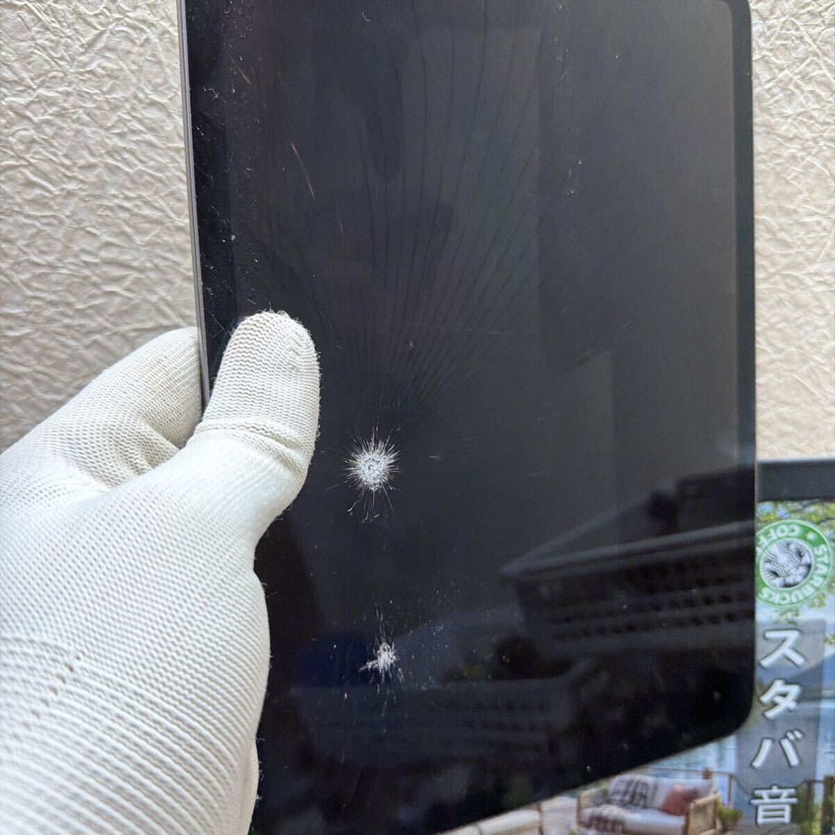 Apple iPad Pro A1980 スペースグレイ Wi-Fiモデル 通電済み　ICOUDロック解除済み　液晶割れ　現状品