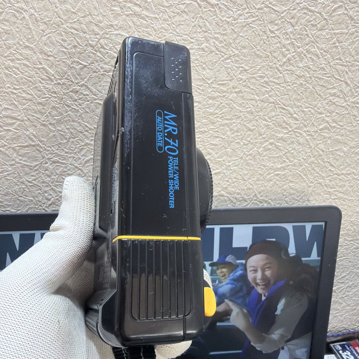 Konica MR.70 AUTO DATE フィルムカメラ 本体　通電　シャッター　フラッシュ確認済み
