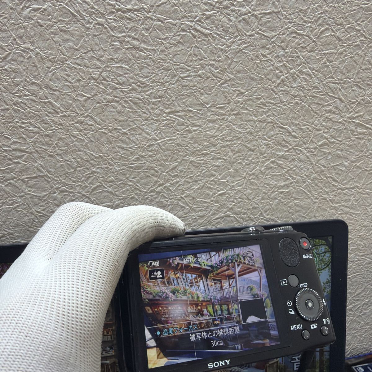 SONY コンパクトデジタルカメラ　DSCーHX10V アダプター　SDカード4GB付き　動作品