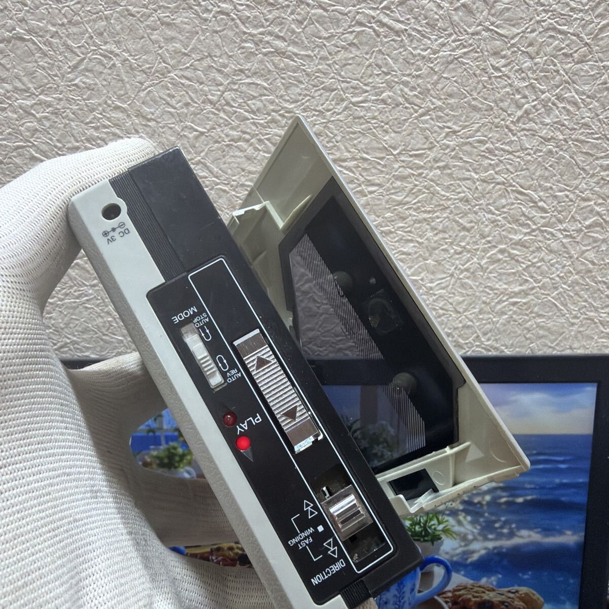 SANYO MR-JJ4 ステレオ ポータブルカセットプレーヤー　通電済み