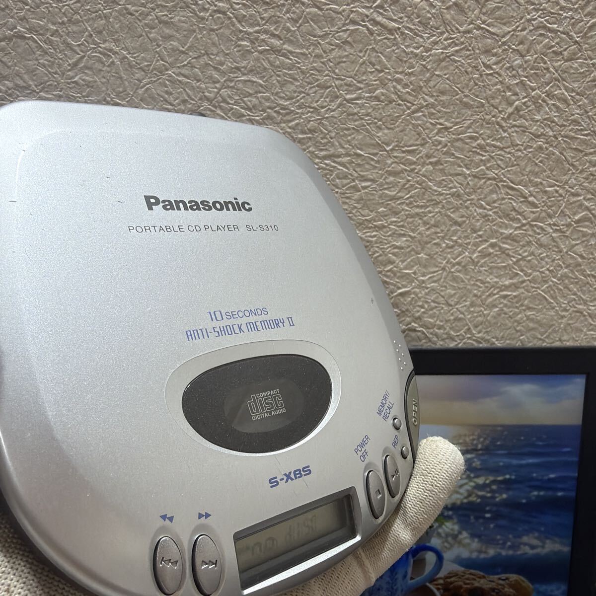 Panasonic パナソニック ポータブルCDプレーヤー SL-S310 通電済み　現状品