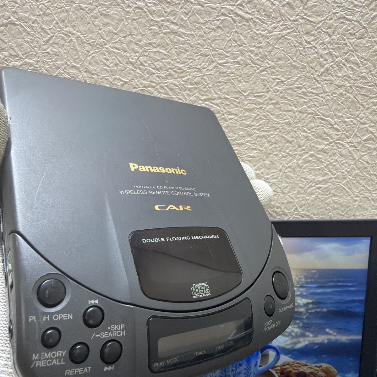 Panasonic パナソニック ポータブルCDプレーヤー SL-S505C 通電済み　現状品