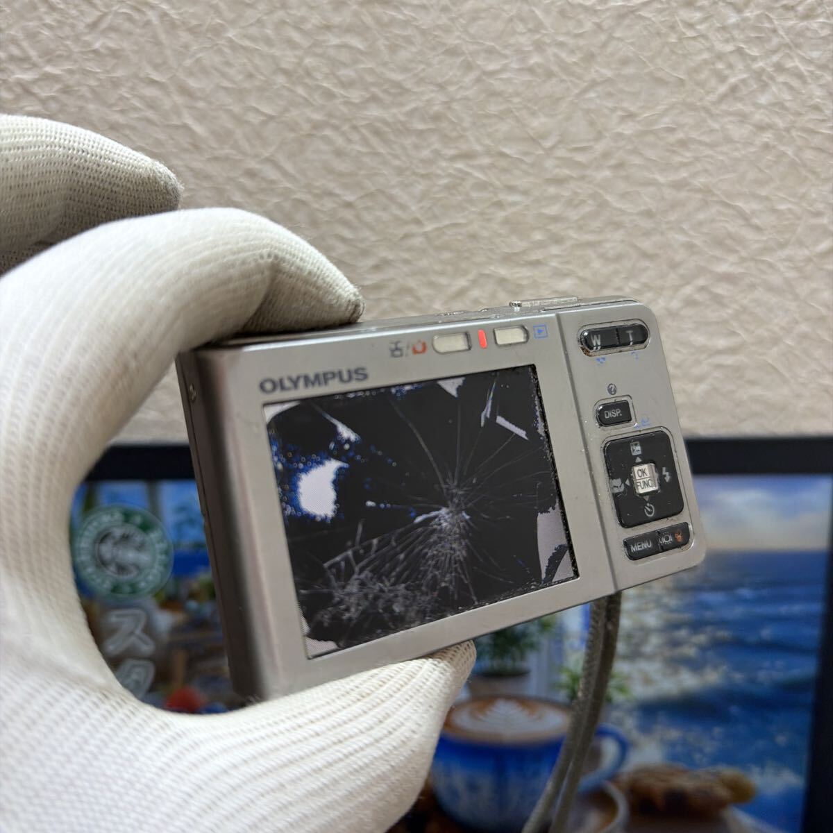 OLYMPUS FE−360 デジタルカメラ　通電済み　現状品