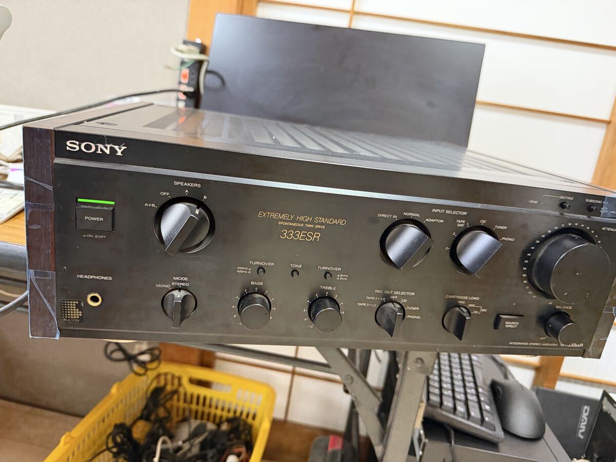 ＳＯＮＹ　プリメインアンプ　ＴＡ－Ｆ３３３ＥＳＲ　通電済み　140サイズ