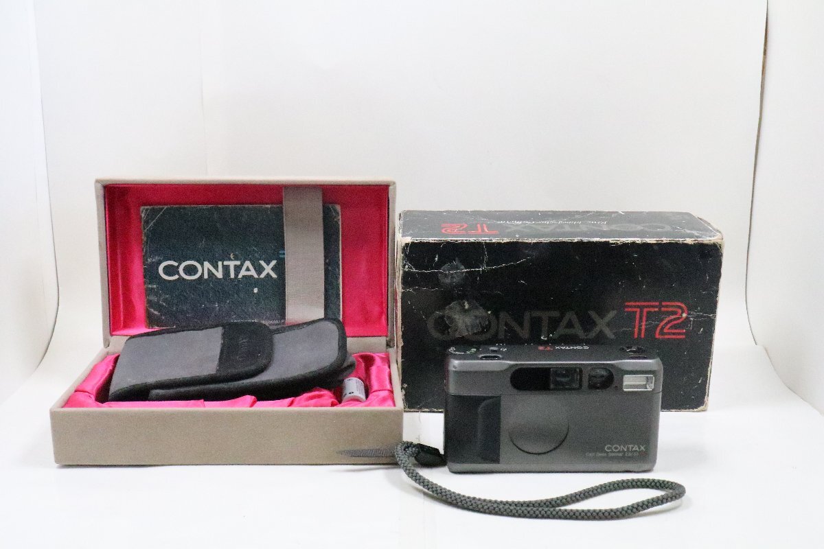CONTAX T2 フィルムカメラ 実写動作未確認 レンズ内カビ有り 中古品現状で