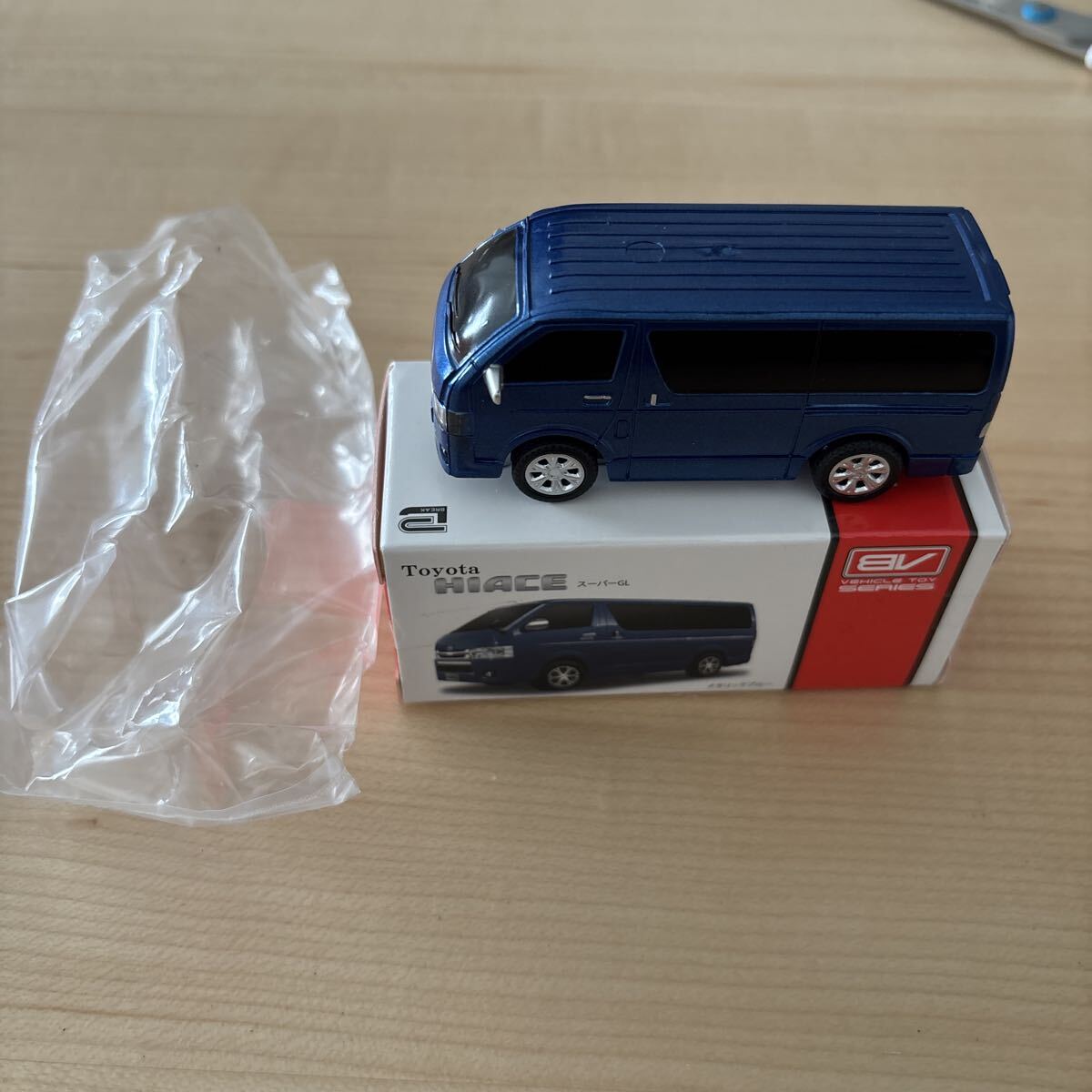 ミニカー プルバックカー BV VEHICLE TOY SERIES アミューズメント専用 トヨタ ハイエース スーパーGL メタリックブルー TOYOTA HIACE