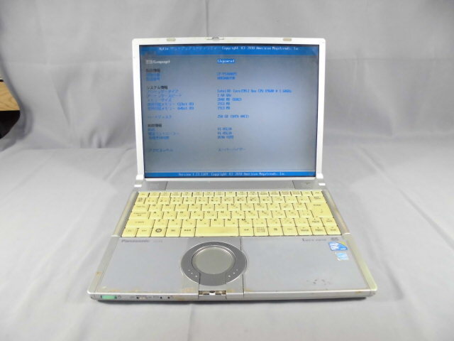 CF-Y9JWAAPS　(Core2Duo SU9600、2GB、250GB、14インチ)