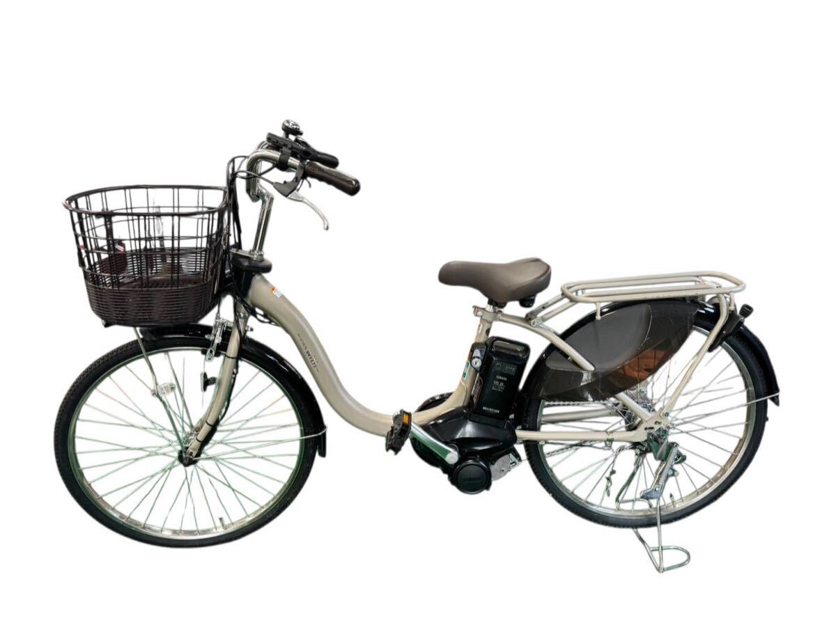 YAMAHA ヤマハ PAS With 電動アシスト自転車 26インチタイヤ 3段変速ギア 充電器付属なし #ki #16413