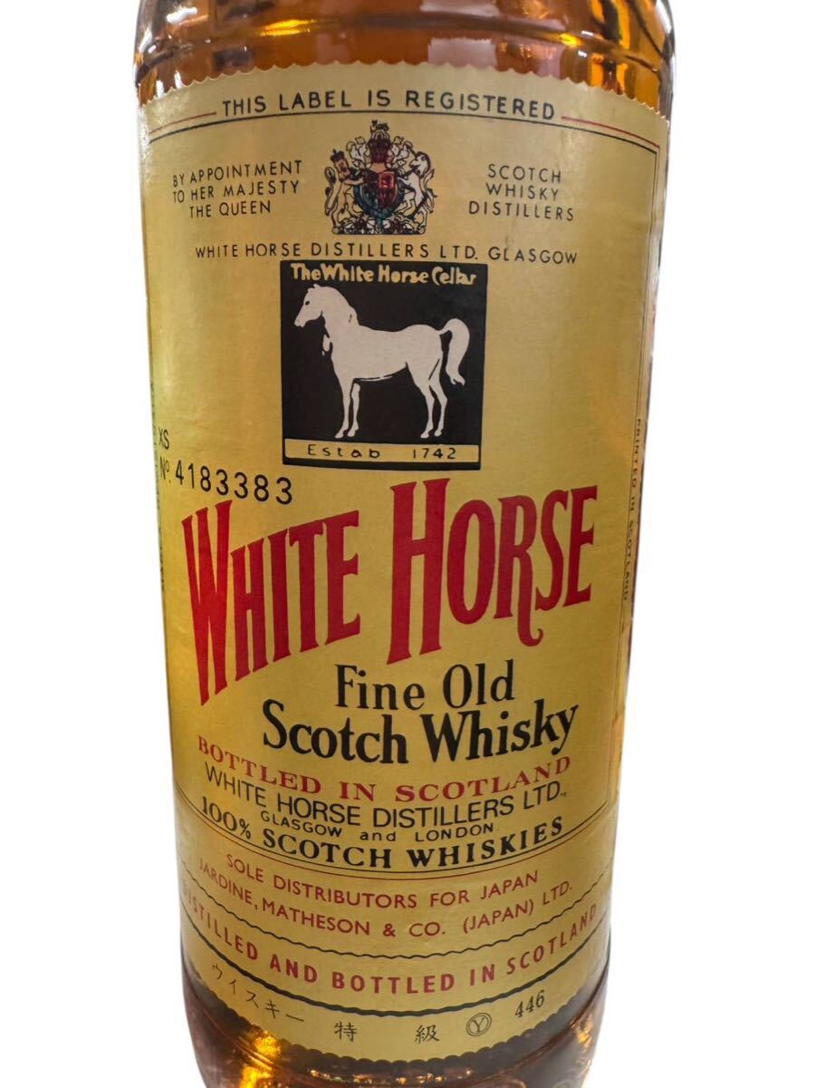 WHITE HORSE ホワイトホース スコッチ ウイスキー ファインオールド 古酒 750ml 43度 未開封 #hm #14372