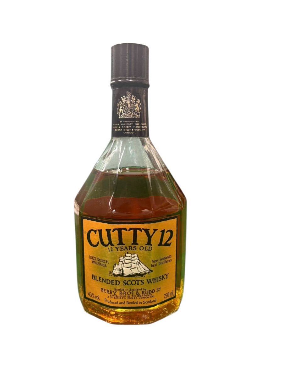 ウイスキー特級 CUTTY SARK カティサーク スコッチウイスキー 古酒 12年 750ml 43度 未開封 #hm #14488