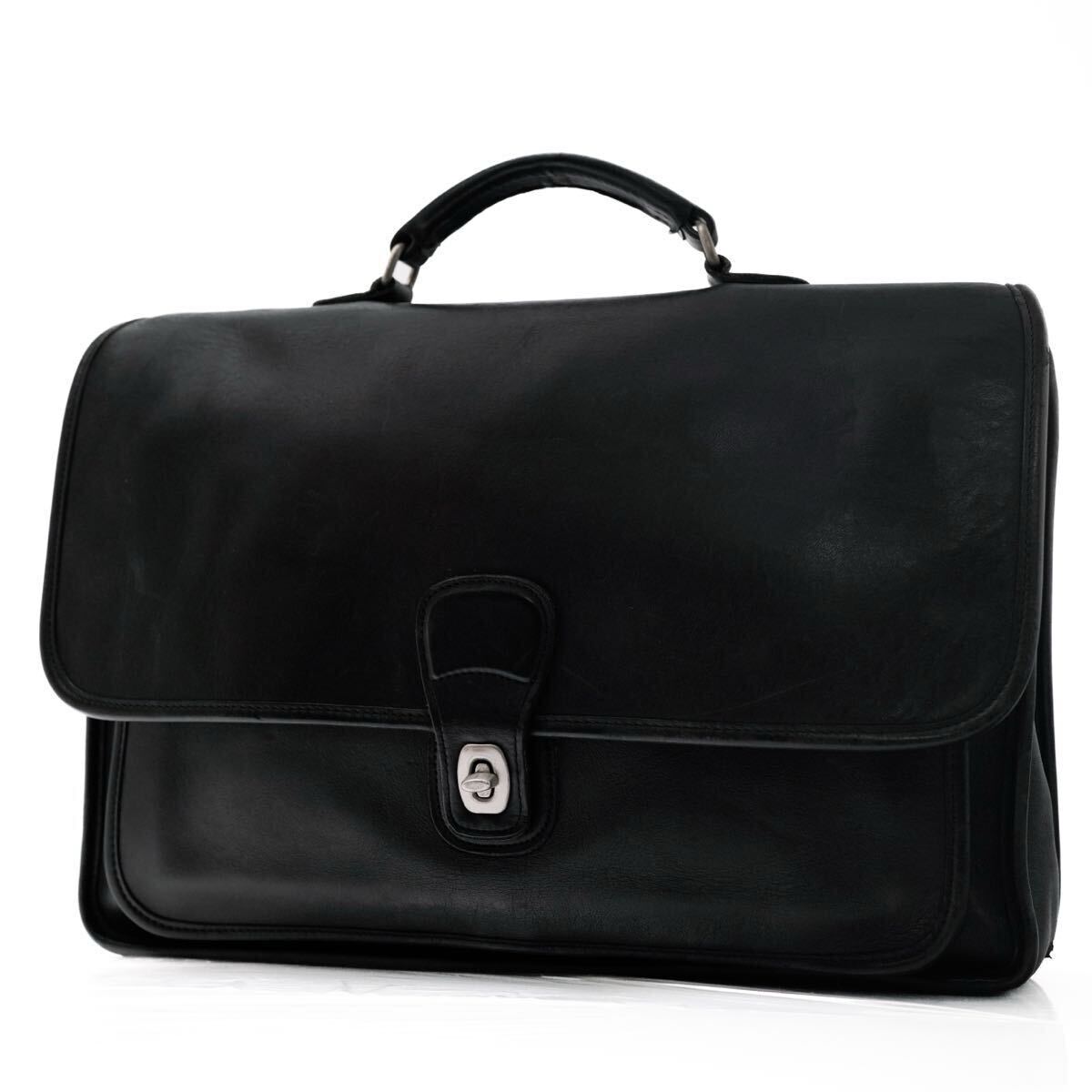 COACH Vintage Leather Satchel Black Shoulder Bag コーチ COACH vintage 5180 2way プラダを着た悪魔2 アンハサウェイ オールドコーチ 