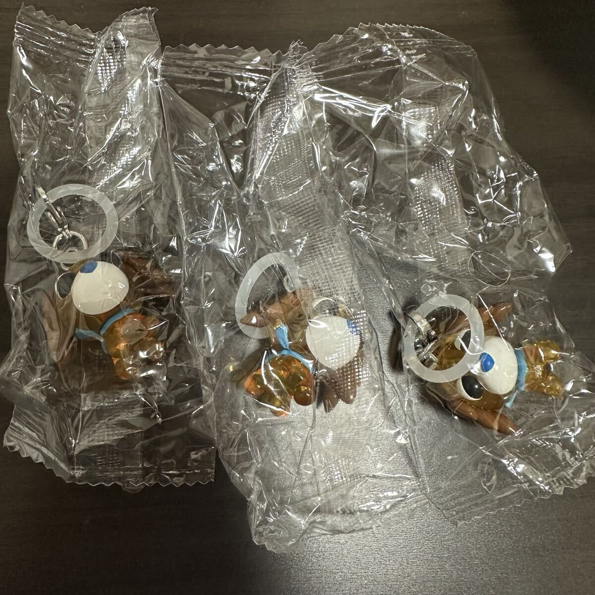 【未使用】 【未開封】 ムハ お茶犬 めじるしアクセサリー ガチャガチャ カプセル 3点セット 