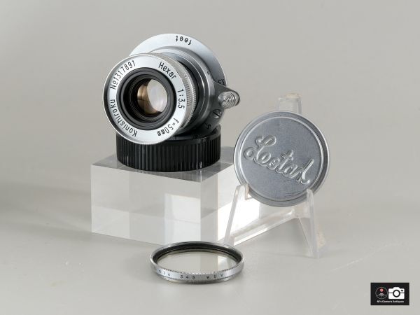 実用美品 小西六 Hexer 50mm F/3.5 ライカＬ３９レンズ,整備済