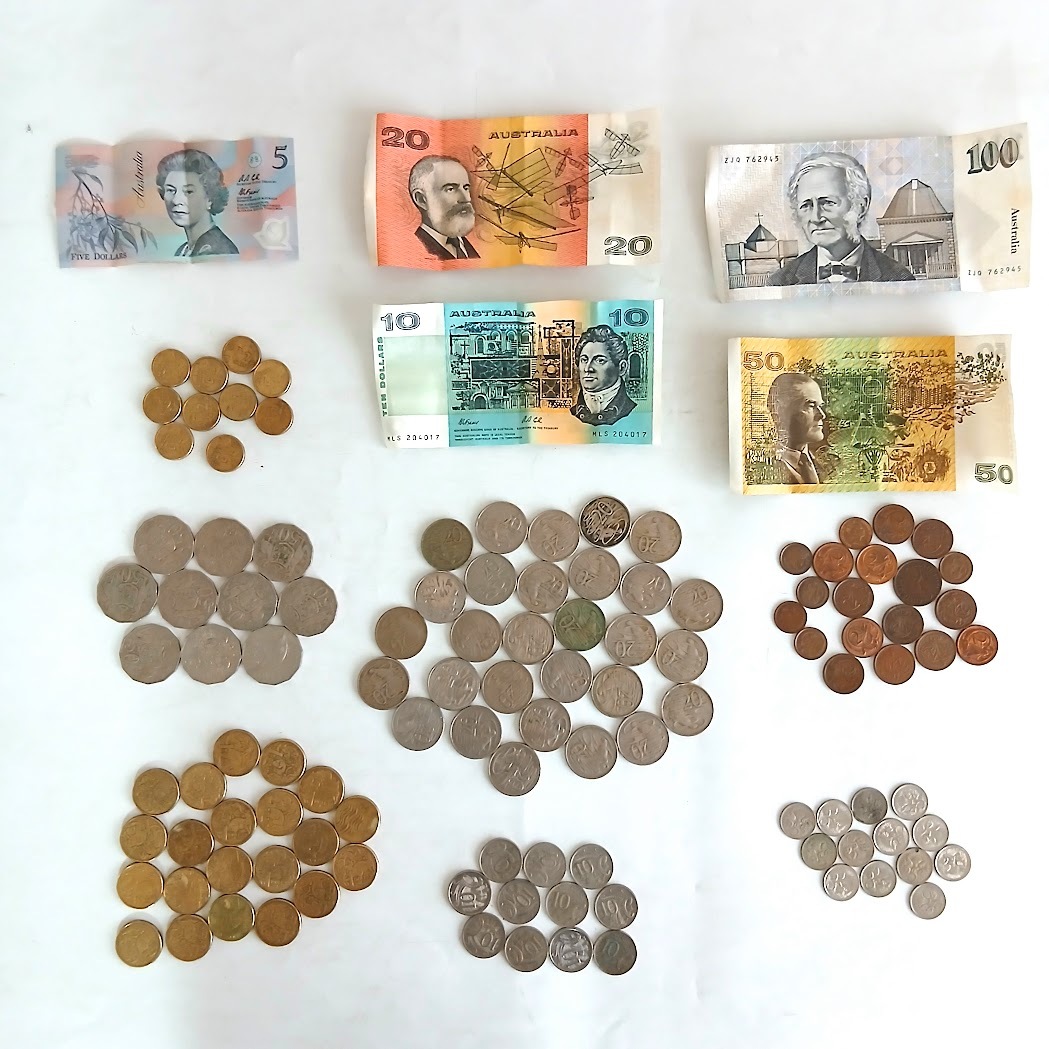 【K-37】オーストラリア硬貨/紙幣おまとめ　ドル　セント　オーストラリアドル　ハーフペニー青銅貨　コレクション　総重量約951g　現状品