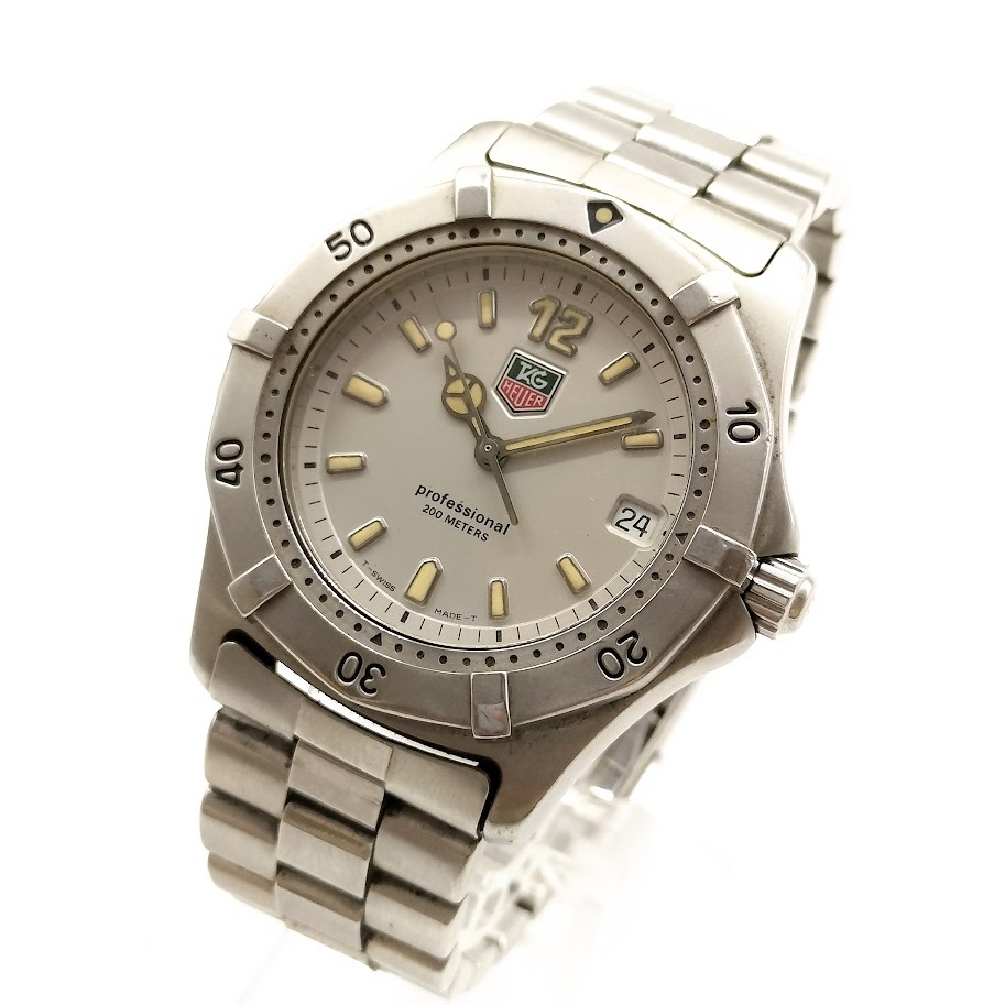 【S-20】TAG HEUER　タグホイヤー　professional　200 METERS　WK1112　腕時計　プロフェッショナル　回転ベゼル　QUARTZ　WATER RESISTANT