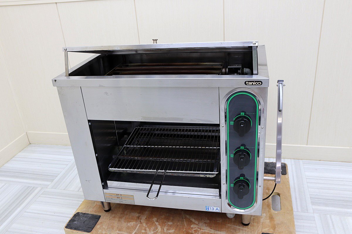 超美品！18年製 タニコー 焼き台 都市ガス 赤外線グリラー 上火式 TIG-70 焼物器 バーナー 卓上型 魚焼き鳥 厨房店舗業務用 検：マルゼン