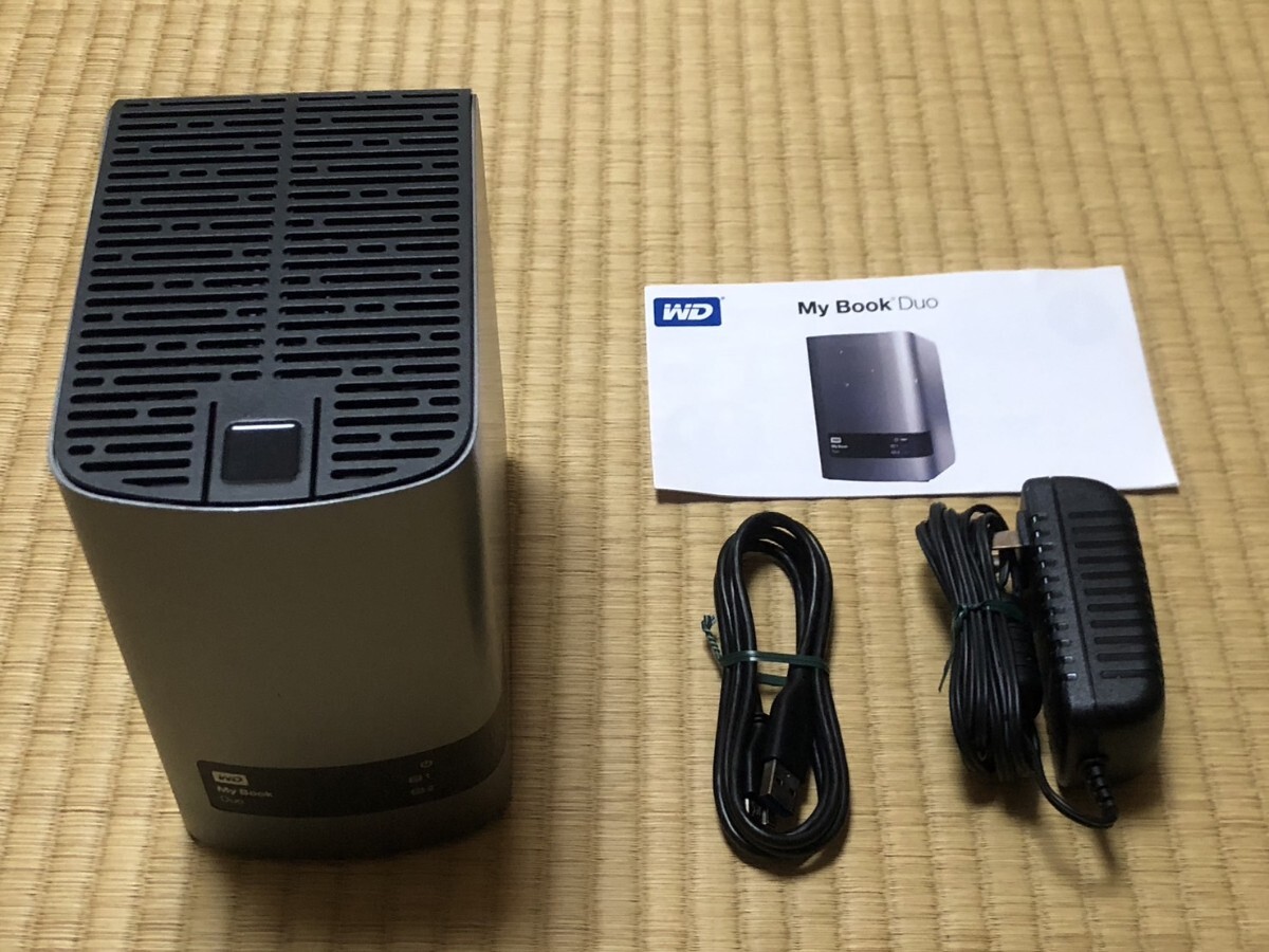 ウエスタンデジタル　WD HDD 外付けハードディスク 6TB My Book Duo WDBLWE0060JCH　動作確認済み