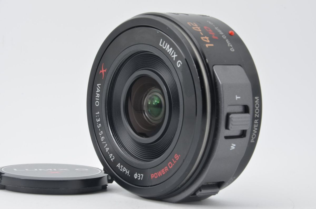 ★良品★ パナソニック PANASONIC LUMIX G X VARIO 14-42mm F3.5-5.6 POWER O.I.S. H-PS14042 L4425 #44