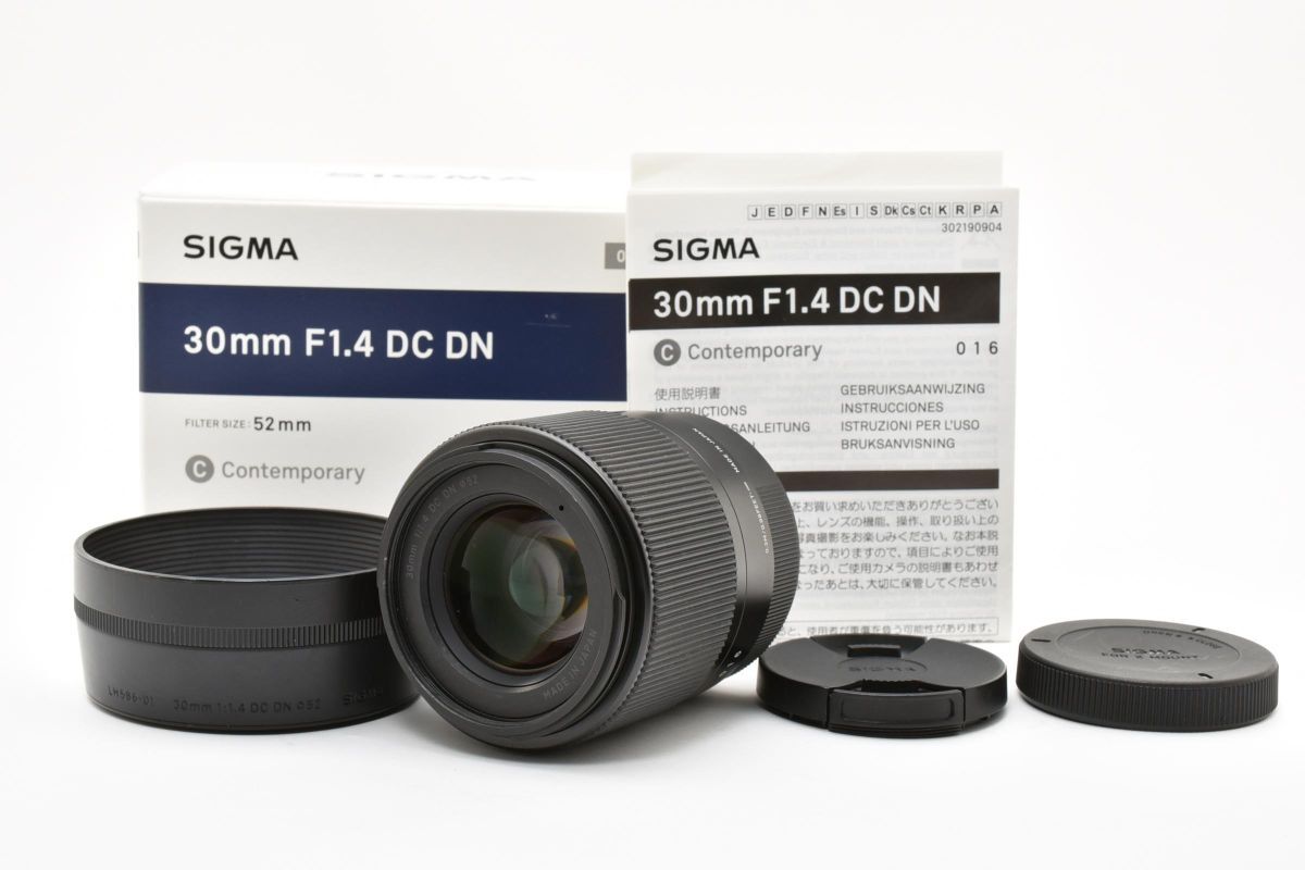 ★美品★ シグマ SIGMA 30mm F1.4 DC DN Contemporary フジフイルムXマウント OL4437 #250