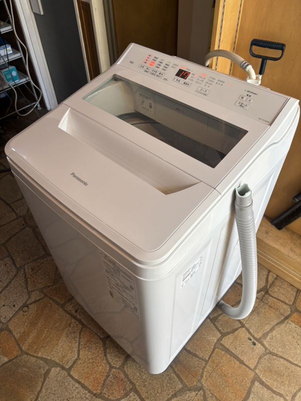 札幌近郊発　2021年製　Panasonic パナソニック 10kg 全自動洗濯機 NA-FA100H9　泡洗浄 エコナビ