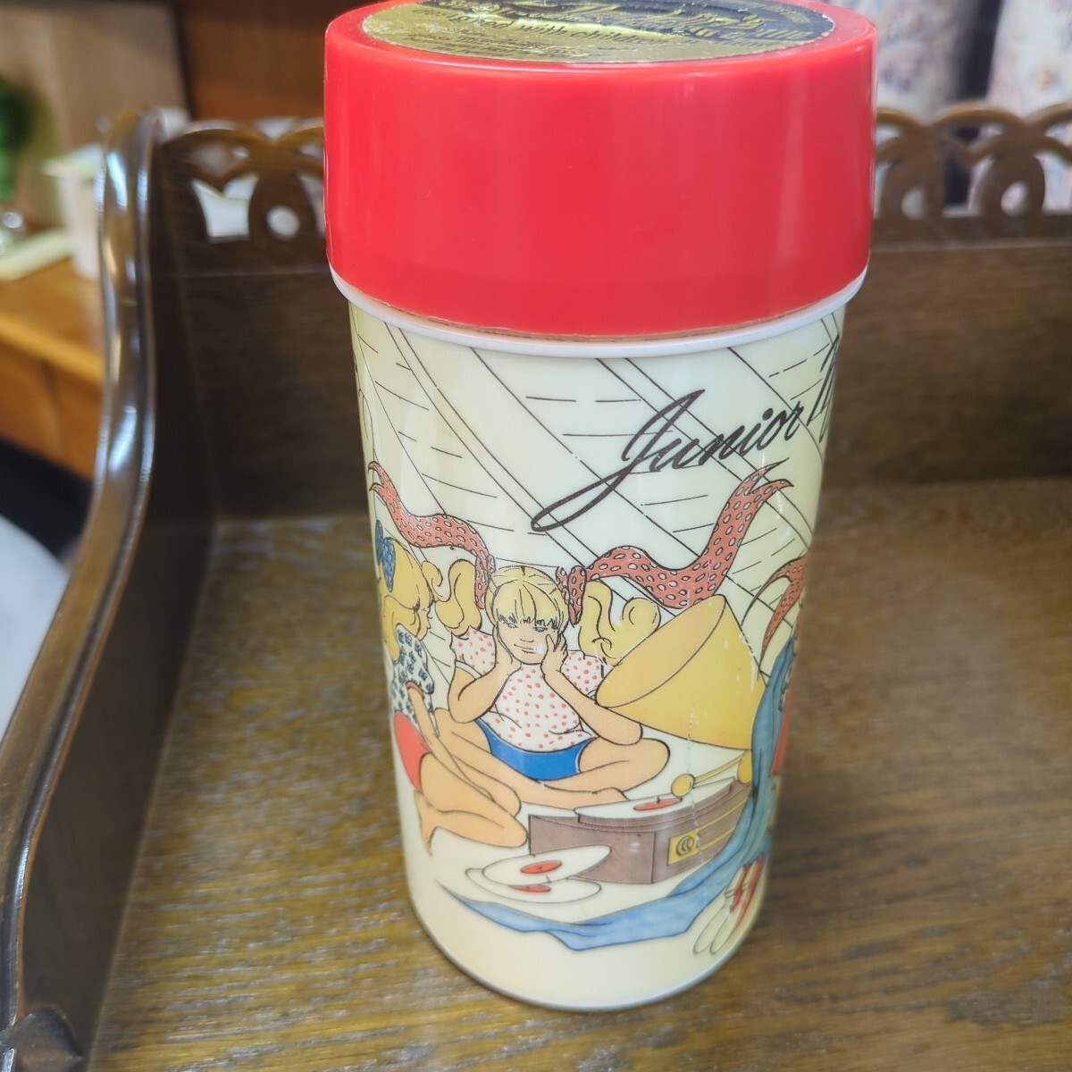アラジン Aladdins THEMO BOTTLE アメリカ製 ビンテージ サーモポット 魔法ビン USED レトロ雑貨　