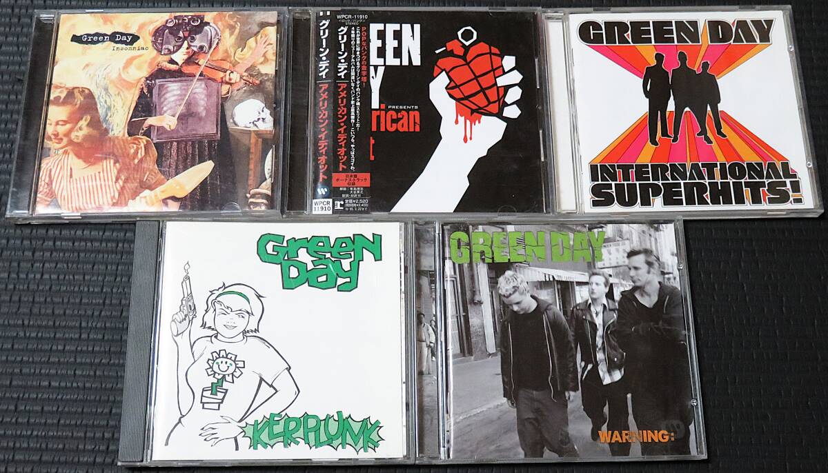 ◆Green Day◆ グリーン・デイ 5枚まとめて 5枚セット 5CD American Idiot, International Superhits, Insomniac, Warning