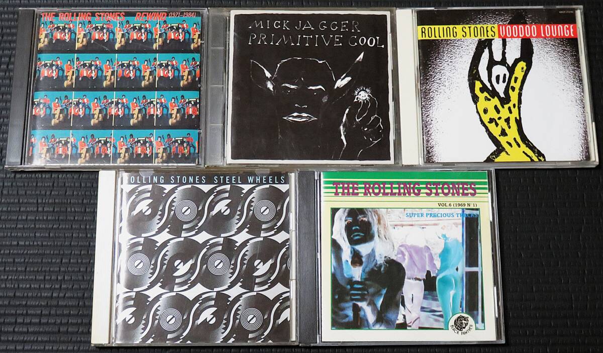 ◆The Rolling Stones◆ ローリング・ストーンズ 5枚まとめて 5枚セット 5CD Steel Wheels, Rewind 1971-1984, Voodoo Lounge