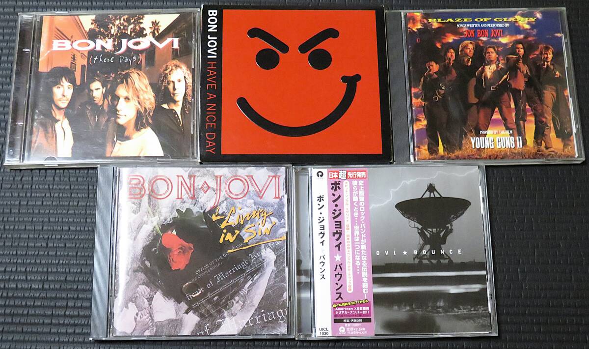 ◆Bon Jovi◆ ボン・ジョヴィ 5枚まとめて 5枚セット 5CD+1DVD Bounce, Have A Nice Day, These Days, Blaze Of Glory