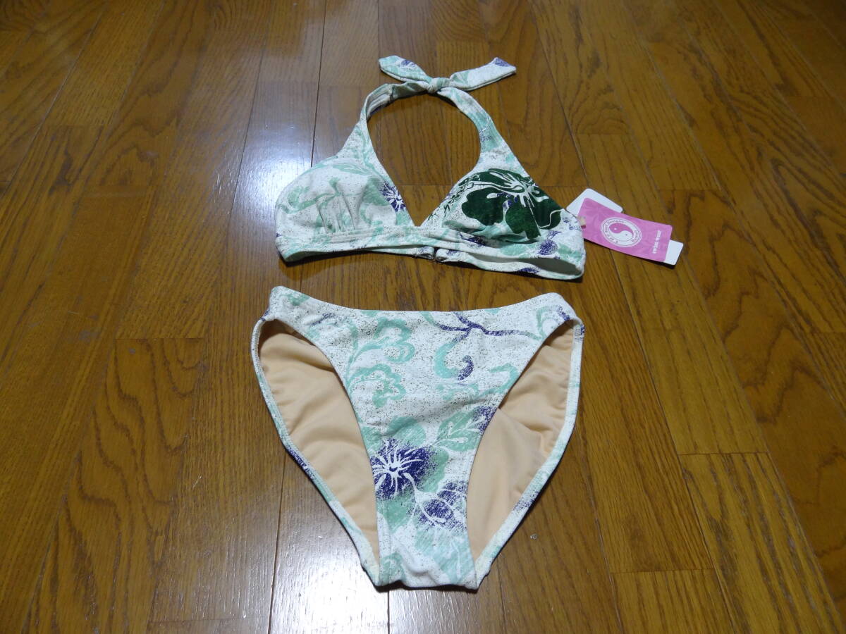 ☆未使用！レディース　女性用　水着　スイムウエア　ビキニ　9M　T＆C SurfDesigns　緑系　着替えに　海水浴　イベント　プール　群③☆