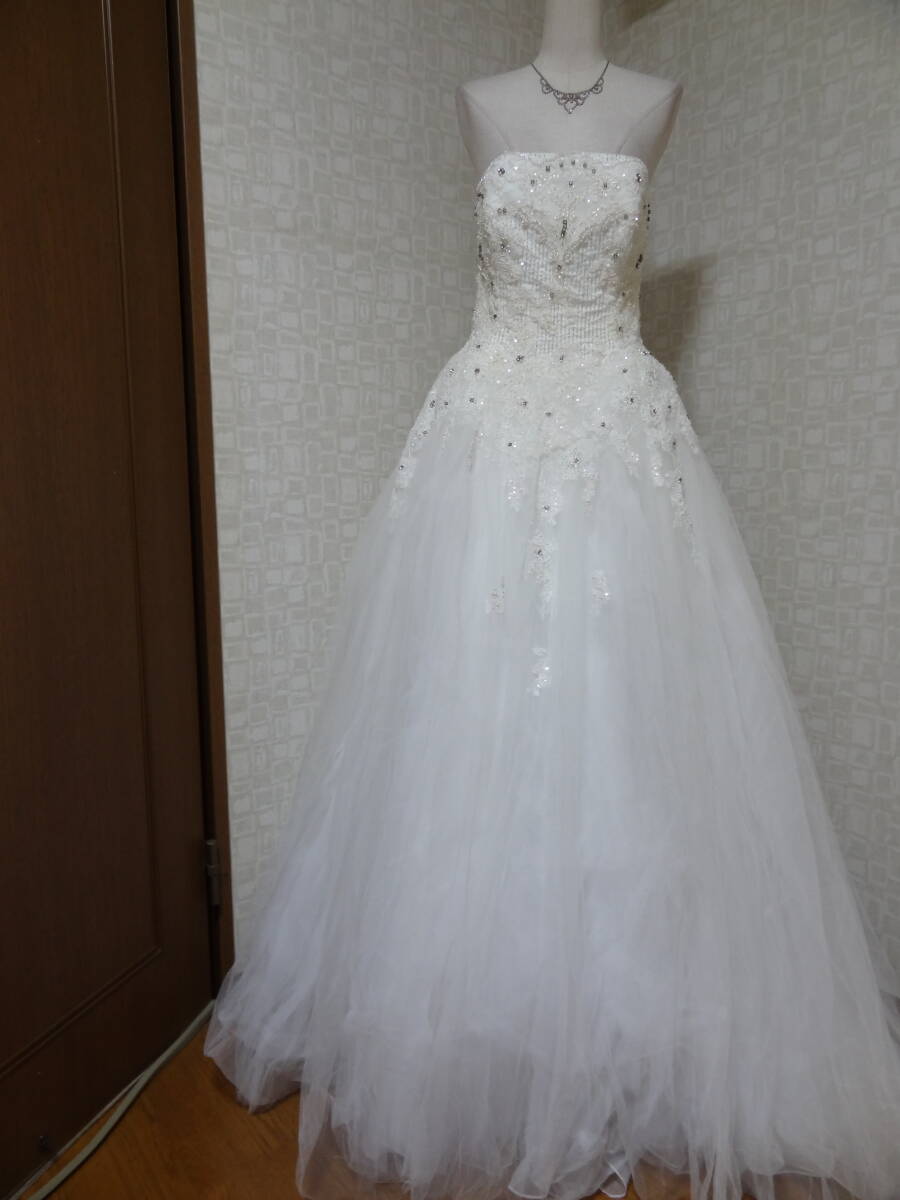 ☆ドレス 　ウエディングドレス 　白　ホワイト　大きいサイズ　15～19T　ボニューム満点 イベント　舞台　結婚式　コスプレ③☆