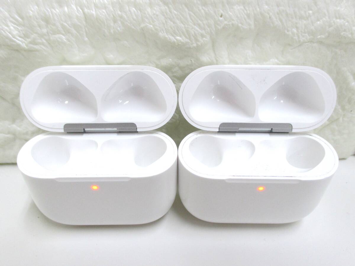 6F078MZ2◇ケースのみ Apple AirPods 第4世代 USB-Cモデル A3059 イヤホン無し 2点セット◇中古品 ジャンク
