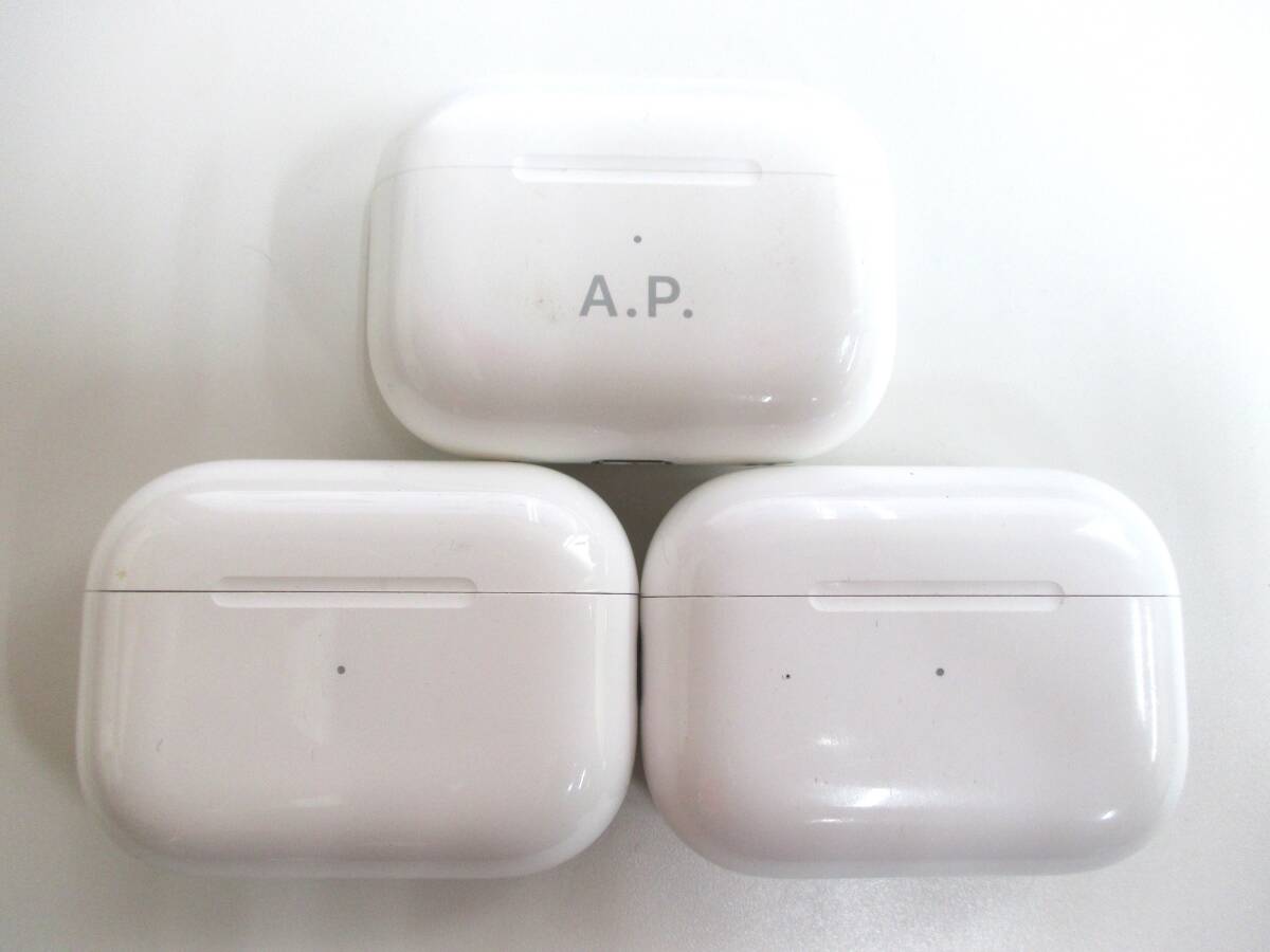 6F087MZ2◇充電ケースのみ Apple アップル AirPods Pro 第2世代 USB-Cモデル A2968 ケース 3個セット◇中古 ジャンク