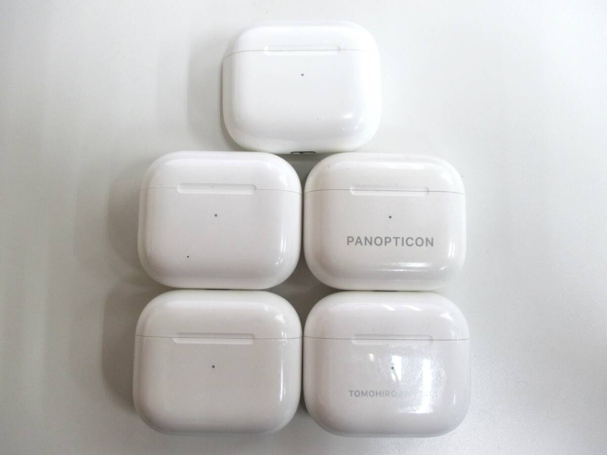 6F088MZ2◇充電ケースのみ Apple アップル AirPods 第3世代 ケース A2566 A2897 5個セット◇中古 ジャンク