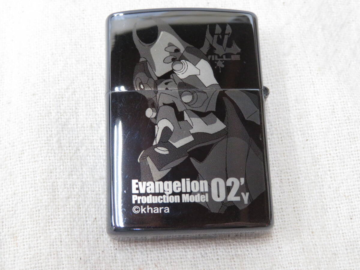 6J102SP4◇Zippo エヴァンゲリオン Evangelion Production Model 02'Y アスカ・ラングレー シリアルNo.1136◇中古品