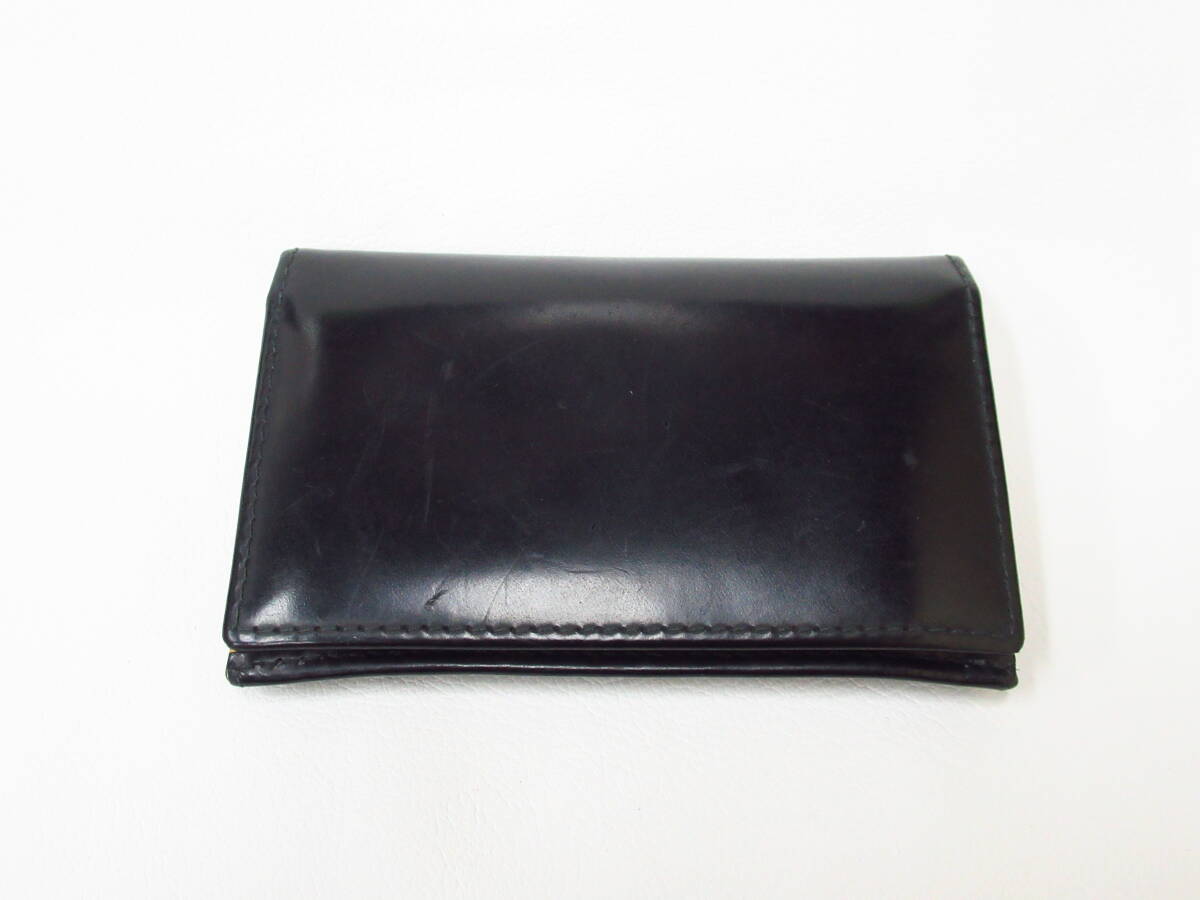 6D160NZ5◇ETTINGER エッティンガー レザー カードケース 名刺入れ◇中古
