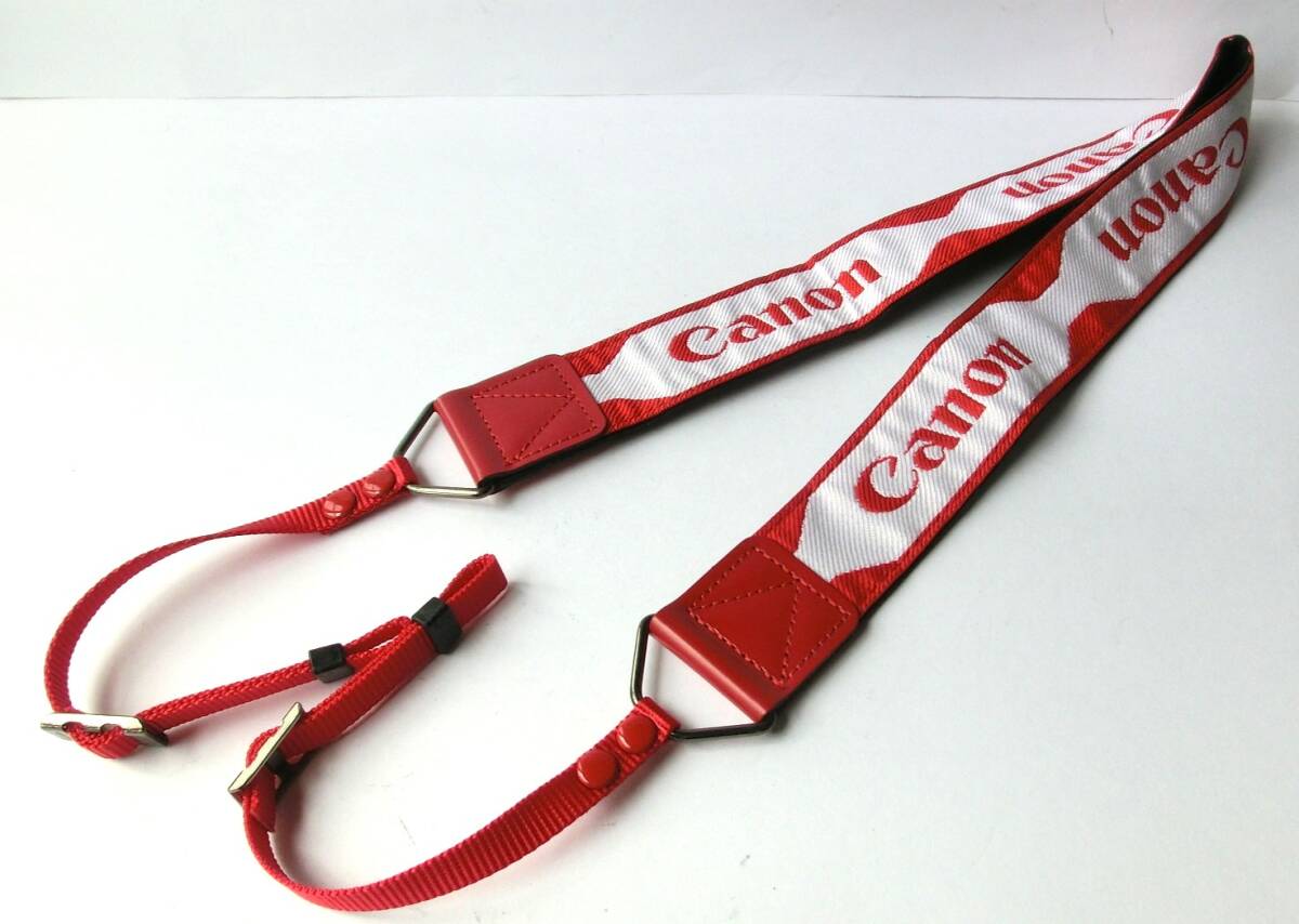 キヤノン Canon CPE 赤白ストラップ 美品
