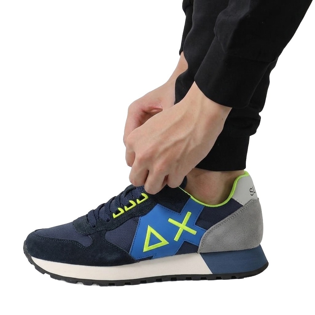 ◎【サイズ選択】定価24200円■SUN68■△× ロゴ定番ローカットスニーカー■SUN 68■115- 80■ネイビー■W6YZ■アトランティックスターズ