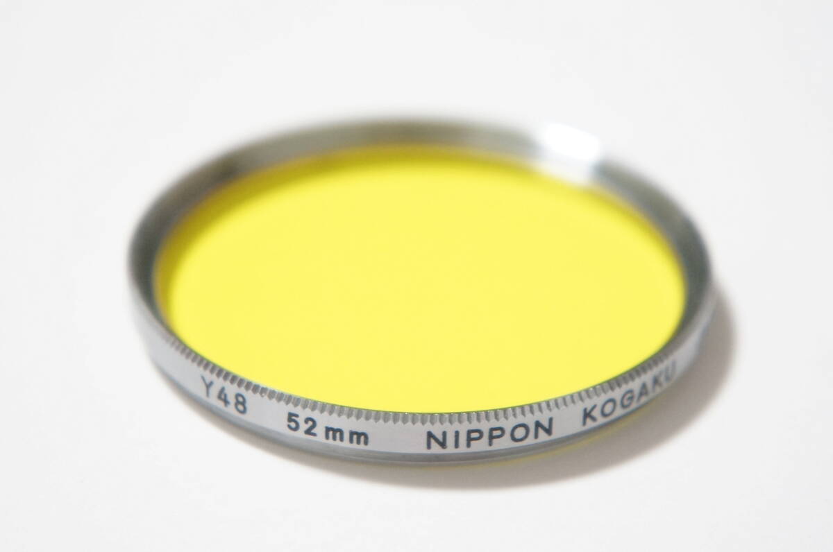 [52mm] NIPPON KOGAKU / 日本光学 / Nikon Y48 銀枠フィルター [F5195]